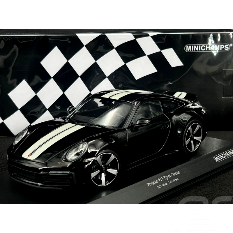 Porsche 911 Sport Classic Typ 992 2022 Schwarz 1/18 Minichamps 155062001