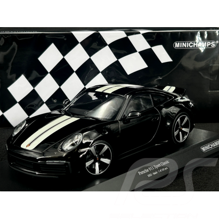 Porsche 911 Sport Classic Typ 992 2022 Schwarz 1/18 Minichamps 155062001