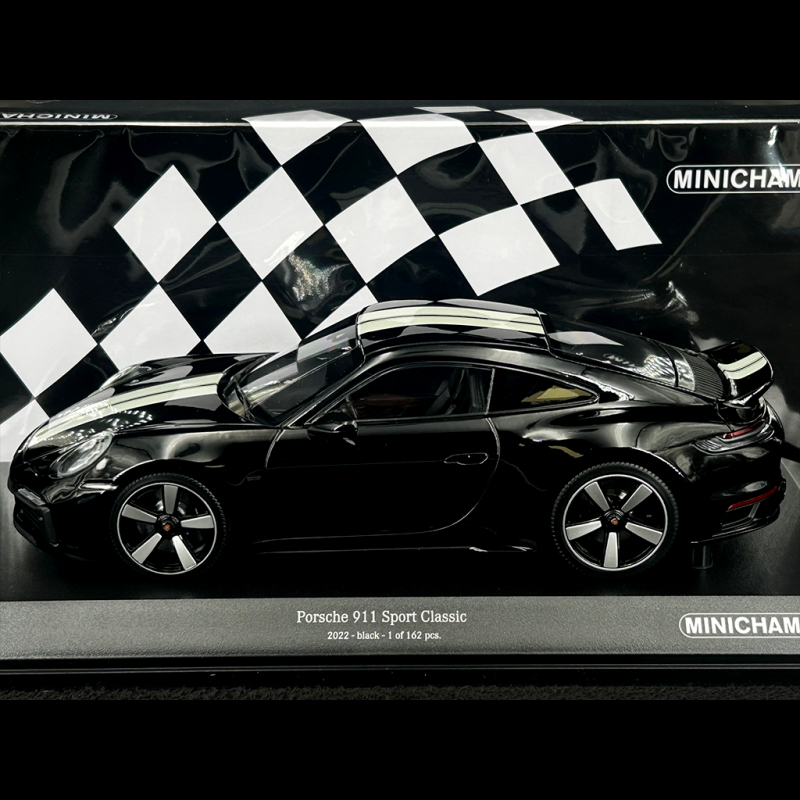 Porsche 911 Sport Classic Type 992 2022 Black 1/18 Minichamps