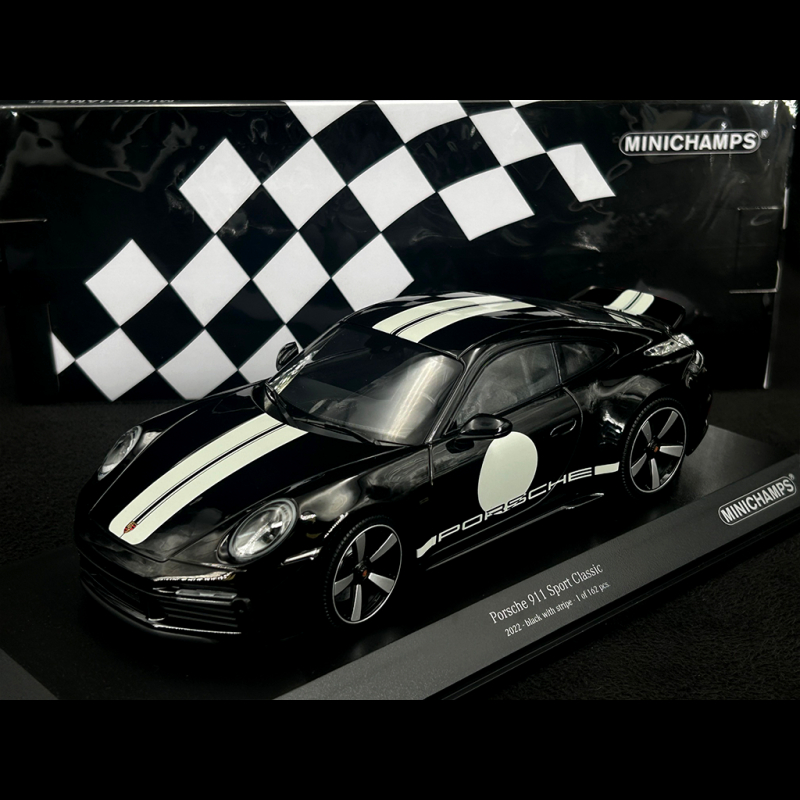 Porsche 911 Sport Classic Type 992 2022 Black with white stripes 1