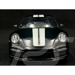 Porsche 911 Sport Classic Type 992 2022 Black with white stripes 1/18 Minichamps 155062000