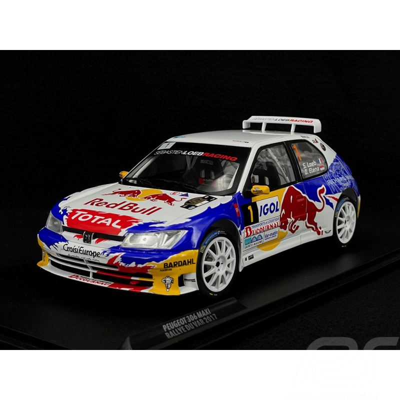 Sebastien Loeb Peugeot 306 Maxi n°1 Rallye du Var 2017 1/18 Solido S1808308