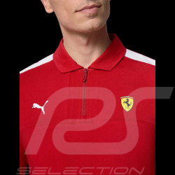Ferrari F1 Polo Puma 1/4 Zip Red Cherry Leclerc / Hamilton - Men - 701232789-001
