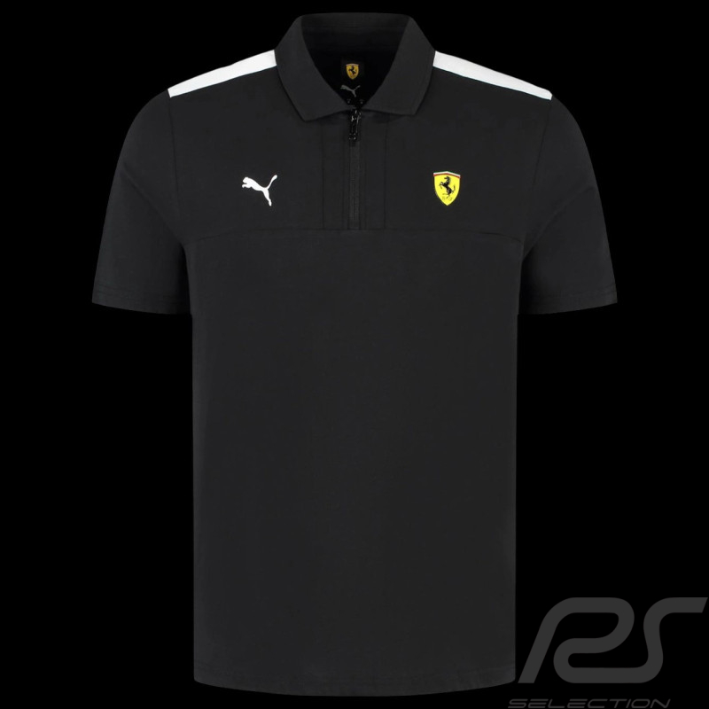 Ferrari F1 Polo Puma 1/4 Zip Schwarz Leclerc / Hamilton - Herren - 701232789-002