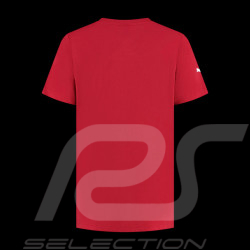 T-shirt Ferrari F1 Puma Écusson Géant Rouge Cerise Leclerc / Hamilton - Homme - 701232784-001