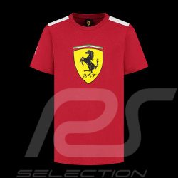 T-shirt Ferrari F1 Puma Écusson Géant Rouge Cerise Leclerc / Hamilton - Homme - 701232784-001