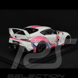 Toyota GR Supra Itasha 2024 Blanc/Rose 1/18 Solido S1809008