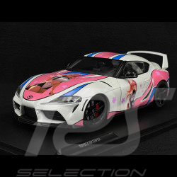 Toyota GR Supra Itasha 2024 White/Pink 1/18 Solido S1809008