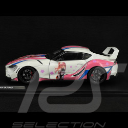 Toyota GR Supra Itasha 2024 Weiß/Rosa 1/18 Solido S1809008