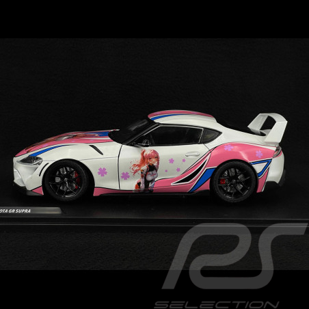 Toyota GR Supra Itasha 2024 White/Pink 1/18 Solido S1809008