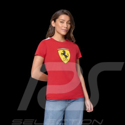 Ferrari F1 T-Shirt Puma Large Shield Red Cherry Leclerc / Hamilton - Woman - 701232785-001