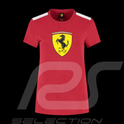 Ferrari F1 T-Shirt Puma Großes Wappen Rot Cerise Leclerc / Hamilton - Damen - 701232785-001