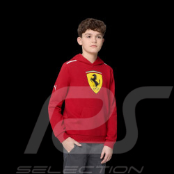 Ferrari F1 Hoodie Puma Großes Wappen Rot Cerise Leclerc / Hamilton - Kind - 701232791-001