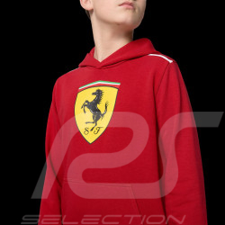 Ferrari F1 Hoodie Puma Large Shield Red Cherry Leclerc / Hamilton - Kid - 701232791-001