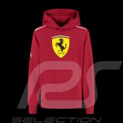 Ferrari F1 Hoodie Puma Large Shield Red Cherry Leclerc / Hamilton - Kid - 701232791-001