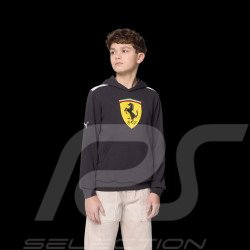 Ferrari F1 Hoodie Puma Large Shield Black Leclerc / Hamilton - Kid - 701232791-002