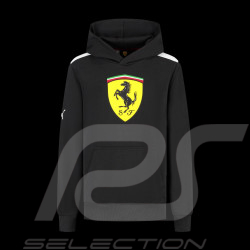 Ferrari F1 Hoodie Puma Großes Wappen Schwarz Leclerc / Hamilton - Kind - 701232791-002