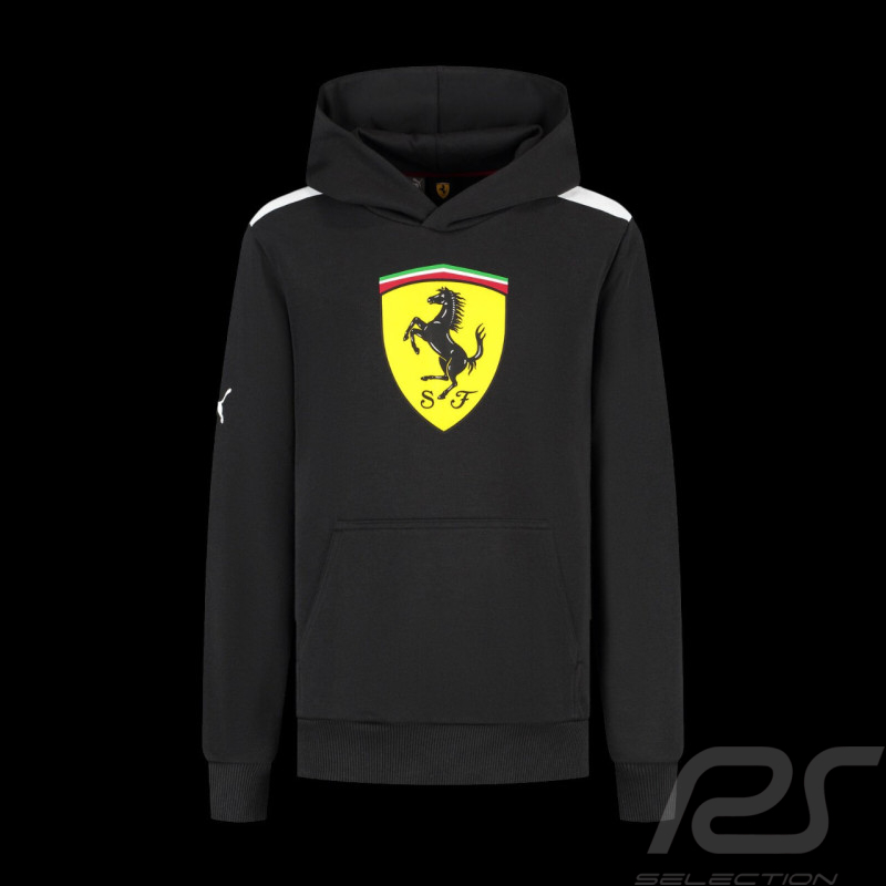 Ferrari F1 Hoodie Puma Großes Wappen Schwarz Leclerc / Hamilton - Kind - 701232791-002