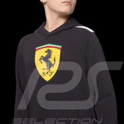 Sweat Ferrari à capuche F1 Puma Écusson Géant Noir Leclerc / Hamilton - Enfant - 701232791-002