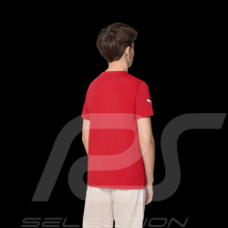 T-shirt Ferrari F1 Puma Écusson Géant Rouge Cerise Leclerc / Hamilton - Enfant - 701232786-001