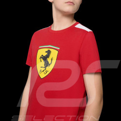 Ferrari F1 T-Shirt Puma Großes Wappen Kirschrot Leclerc / Hamilton - Kind - 701232786-001