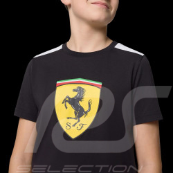 Ferrari F1 T-Shirt Puma Large Shield Black Leclerc / Hamilton - Kid - 701232786-002