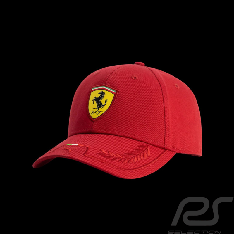Ferrari F1 Italia Cap Red – Scudetto Logo & Italian Flag – 701232798-001
