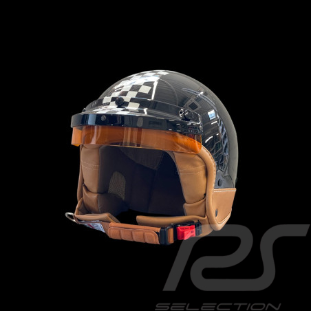 Casco Vintage Negro...