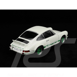 Porsche 911 Carrera RS 2.7 1973 Grand Prix Blanc Bandes Vertes 1/18 Autoart 78031