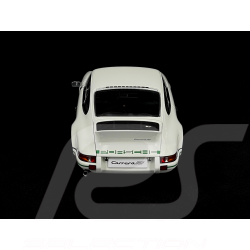 Porsche 911 Carrera RS 2.7 1973 Grand Prix Blanc Bandes Vertes 1/18 Autoart 78031