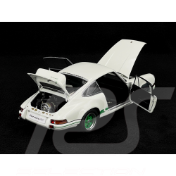 Porsche 911 Carrera RS 2.7 1973 Grand Prix White Green Stripes 1/18 Autoart 78031