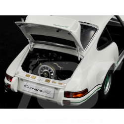 Porsche 911 Carrera RS 2.7 1973 Grand Prix Blanc Bandes Vertes 1/18 Autoart 78031