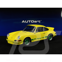 Porsche 911 Carrera RS 2.7 1973 Yellow Green Stripes 1/18 Autoart 78033