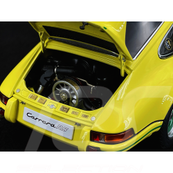Porsche 911 Carrera RS 2.7 1973 Jaune Bandes Vertes 1/18 Autoart 78033