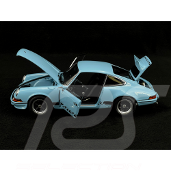Porsche 911 Carrera RS 2.7 1973 Gulf Blau Schwarze Streifen 1/18 Autoart 78032