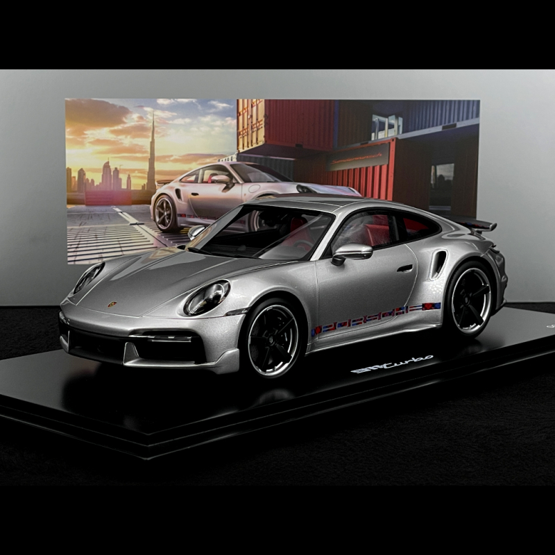 Porsche 911 Turbo Type 992 First Turbo Sonderwunsch GT Silver 1/18