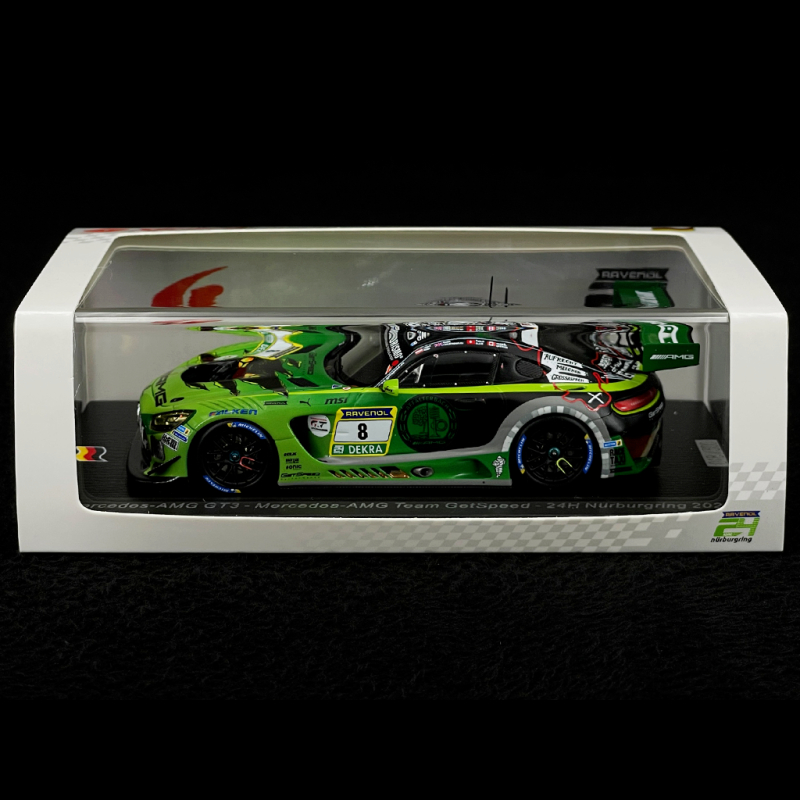 Mercedes-AMG GT3 Evo n°8 24h Nürburgring 2024 1:43 Spark SG943