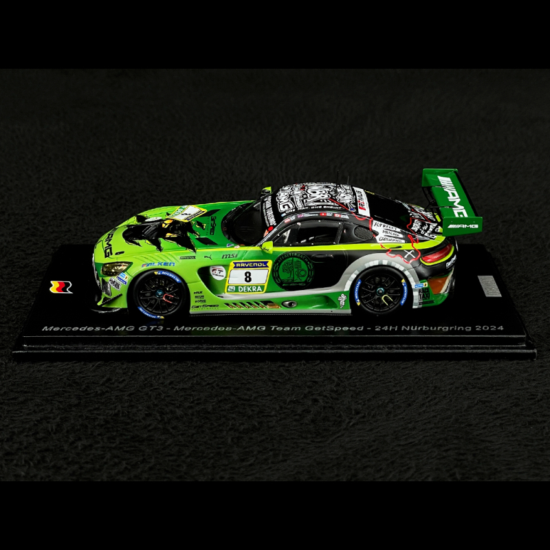 Mercedes-AMG GT3 Evo n°8 24h Nürburgring 2024 1:43 Spark SG943