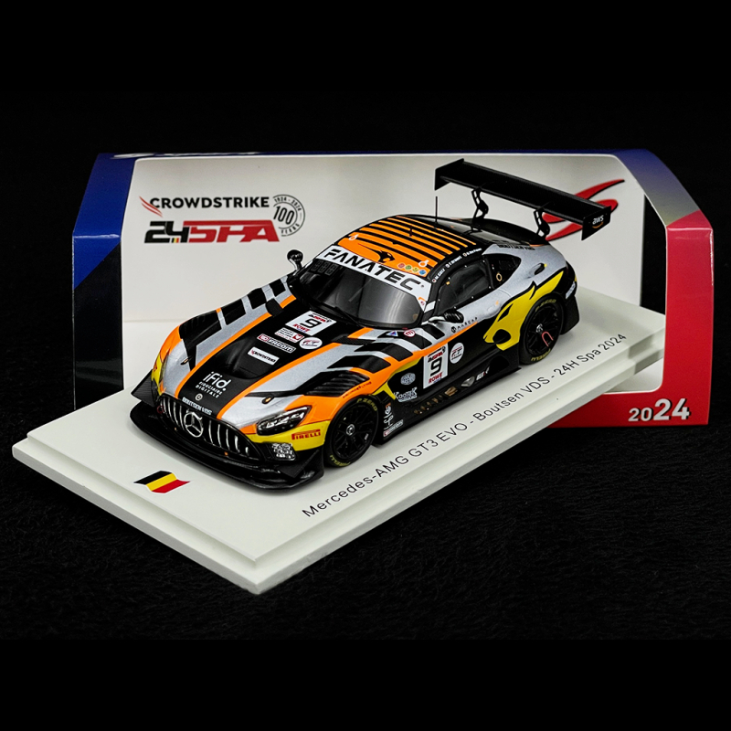 Mercedes-AMG GT3 Evo n°9 24h Spa 2024 1:43 Spark SB793