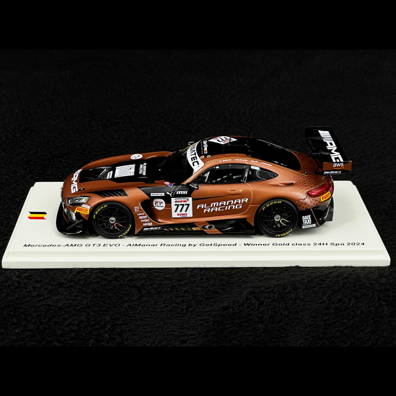 Mercedes-AMG GT3 Evo n°777 Winner 24h Spa 2024 1:43 Spark SB784