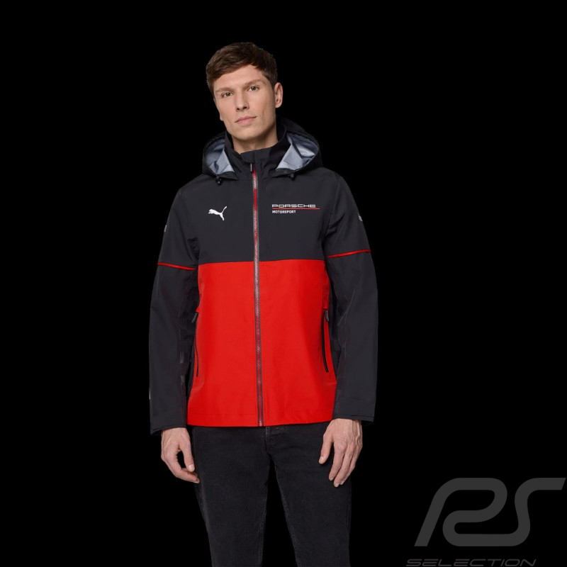 Porsche Jacke Motorsport 6 Regen Schwarz – Offizielles Team – 701232123-001