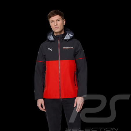 Porsche Jacke Motorsport 6 Regen Schwarz – Offizielles Team – 701232123-001