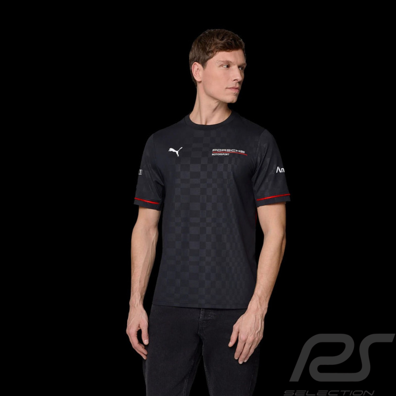 Porsche T-Shirt Motorsport 6 Schwarz – Herren – 701232468-001