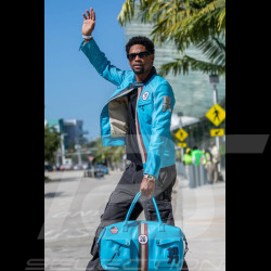 Steve McQueen Set – Liam Leather Jacket + 48H Travel Bag Nordic Blue – 27671-0611 / 27662-0611