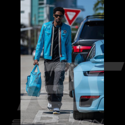 Steve McQueen Set – Liam Leather Jacket + 48H Travel Bag Nordic Blue – 27671-0611 / 27662-0611