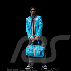Steve McQueen Set – Liam Leather Jacket + 48H Travel Bag Nordic Blue – 27671-0611 / 27662-0611