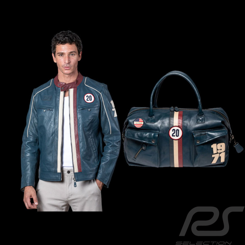 Steve McQueen Set – Jacke Liam + Reisetasche 48H Royal Blue – 27671-0012 / 27662-0012