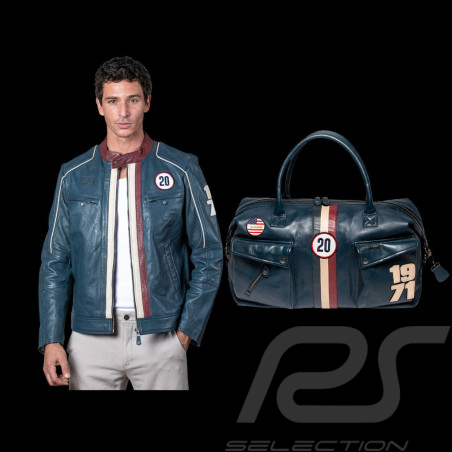 Steve McQueen Set – Jacke Liam + Reisetasche 48H Royal Blue – 27671-0012 / 27662-0012