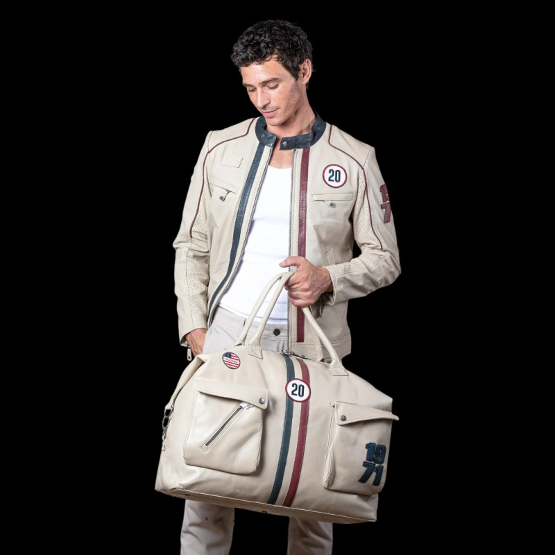 Steve McQueen Set – Liam Leather Jacket + 48H Travel Bag Ecru – 27671 ...