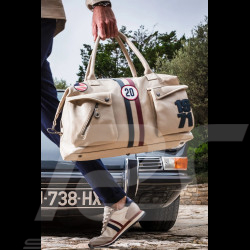 Steve McQueen Set – Liam Leather Jacket + 48H Travel Bag Ecru – 27671-2574 / 27662-2574